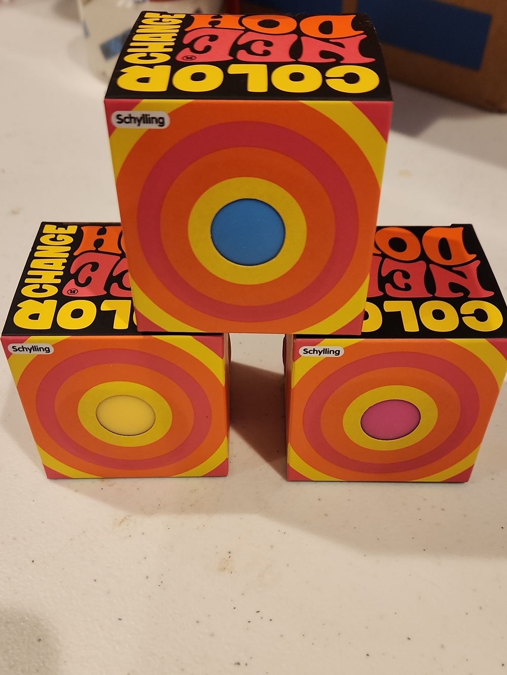 Needoh Color Change - Blue, Yellow, Pink